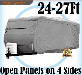 Heavy Duty 24-27 ft 4 Layer Caravan Campervan Cover UV Waterproof Carry bag