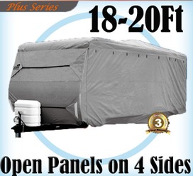 Heavy Duty 18-20 ft 4 Layer Caravan Campervan Cover UV Waterproof Carry bag