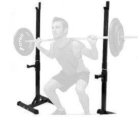 EW SQUAT CURL RACK BENCH PRESS BARBELL WEIGHTS STAND HOME GYM EQUIPMENT